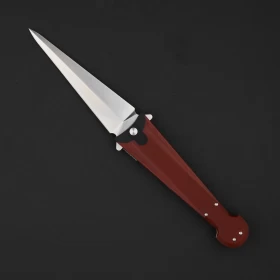 Нож складной Daggerr Cinquedea Burgundy Satin (G10, D2)