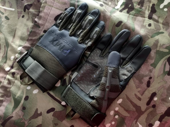 Перчатки PMX Tactical Pro (кожа)(олива) фото 1