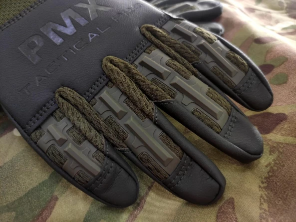 Перчатки PMX Tactical Pro (кожа)(олива) фото 2