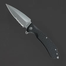 Нож складной Daggerr Urban 2 Black SW Serrated (FRN, 8Cr14MoV)
