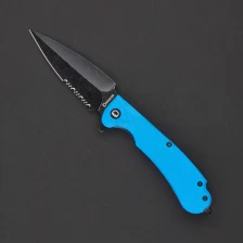 Нож складной Daggerr Urban 2 Blue BW Serrated (FRN, 8Cr14MoV)
