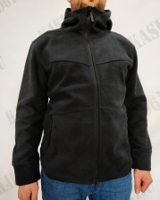 Кофта флисовая Windstopper с капюшоном (черный)