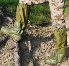 Влагозащитные армейские чехлы на обувь KSK BW (олива)