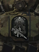 Патч SMOLA313 GROUP Назгулы (Черный/Белый)