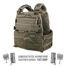 Плитоносец Stich Defense mod.3 + баллистическая защита (Multicam)
