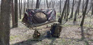 Гамак-палатка армейская для СНП армии РФ (камуфляж)