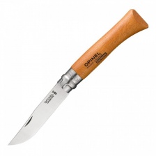 Нож Opinel №10 (углеродистая сталь ХС90, рукоять бук)(блистер)