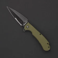 Нож складной Daggerr Urban 2 Olive BW Serrated (FRN, 8Cr14MoV)