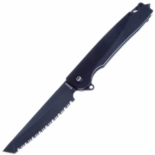 Нож складной Daggerr Ronin Black BW Serrated (G10, D2)