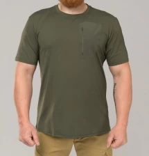 Футболка тактическая S.archon с карманом (Olive Green)