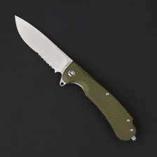 Нож складной Daggerr Wocket Olive SW Serrated (FRN, 8Cr14MoV)