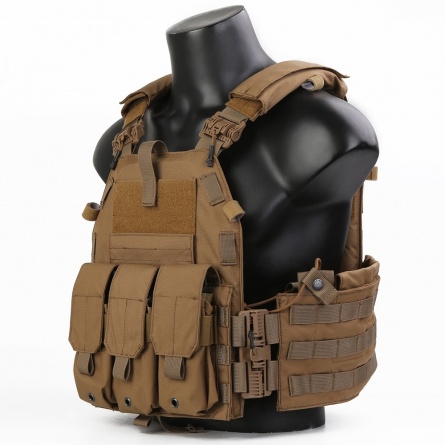 Жилет для бронепластин EmersonGear Quick Release 094K style Plate Carrier (Coyote) фото 2