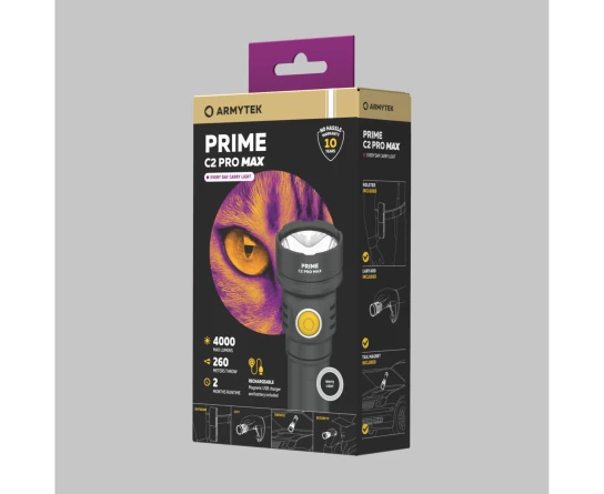 Фонарь Armytek Prime С2 Pro Max Magnet USB теплый диод (Гладкий рефлектор)(3720 люмен) фото 4