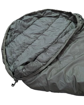 Спальный мешок-одеяло с сеткой от москитов Carinthia U200J (олива) фото 6