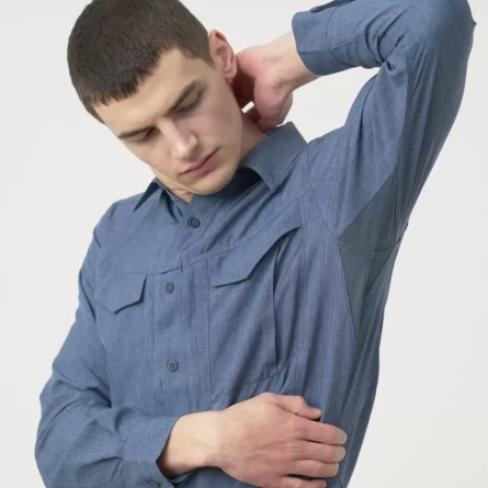 Рубашка Helikon Defender Mk2 Gentleman Shirt (Melange Blue) фото 10