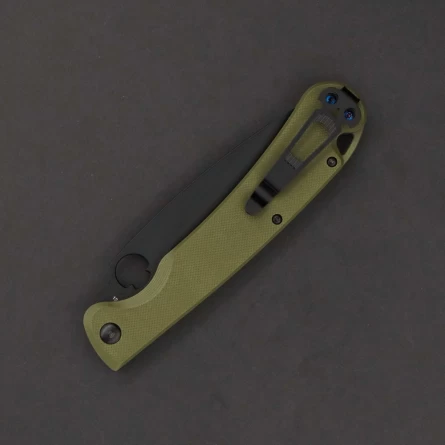 Нож складной Daggerr Sting XL Olive BW DLC (G10, D2) фото 4