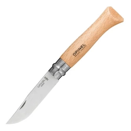 Нож Opinel №9 (нержавеющая сталь Sandvik 12C27, рукоять бук) фото 1