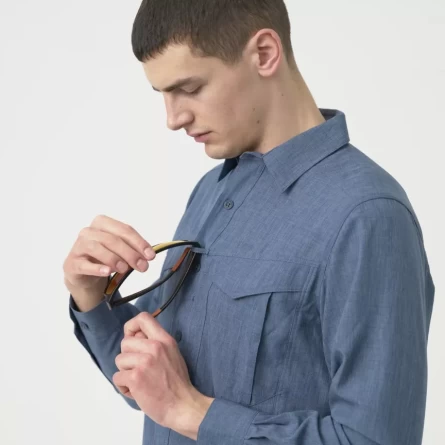 Рубашка Helikon Defender Mk2 Gentleman Shirt (Melange Blue) фото 6