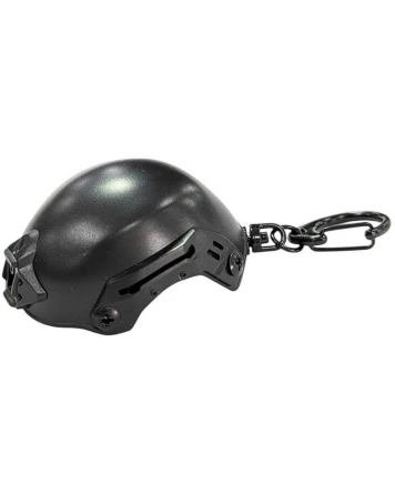Брелок на ключи "Тактический шлем с открывалкой" (черный) фото 1