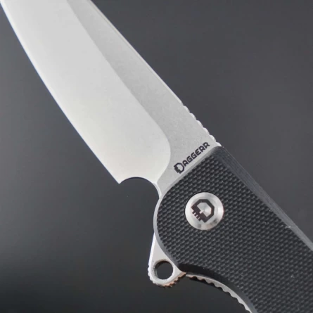 Нож складной Daggerr Ronin 2.0 Black SW (G10, D2) фото 6