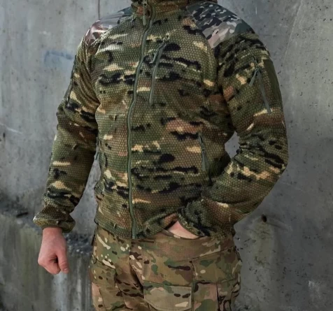 Куртка флисовая Альфа Grid Fleece Jacket (Мультикам) фото 1