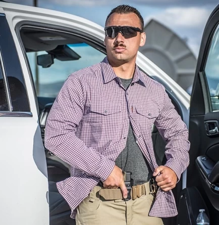 Рубашка Helikon Covert Concealed Carry Shirt (Savage Green Checkered) фото 11