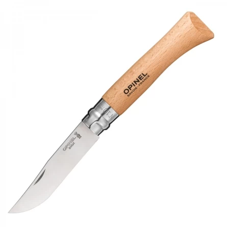 Нож Opinel №10 (нержавеющая сталь Sandvik 12C27, рукоять бук) фото 1