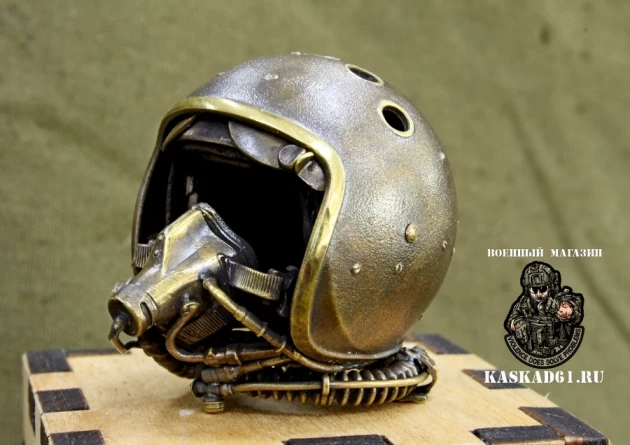 Брелок "Шлем летный ЗШ-7АП" (латунь) фото 9