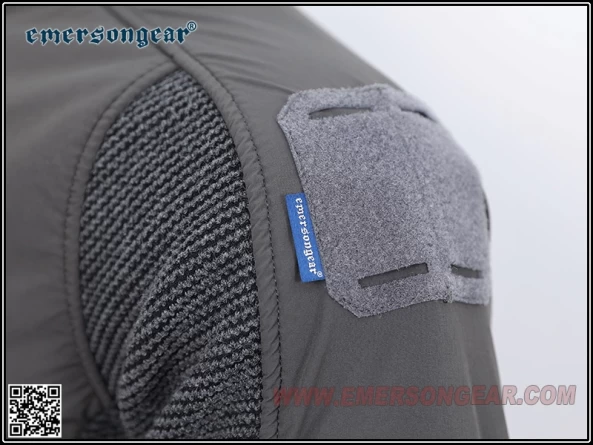 Куртка флисовая EmersonGear Blue Label "Muntjac" Fleece Jacket (Grey) фото 8