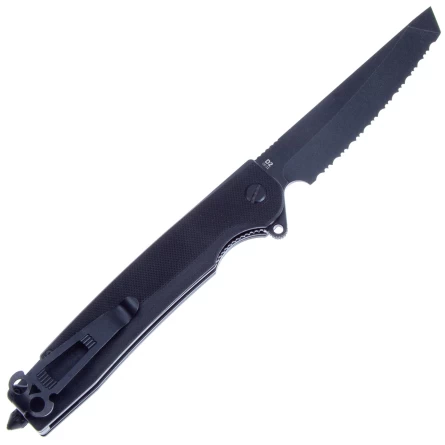 Нож складной Daggerr Ronin Black BW Serrated (G10, D2) фото 2