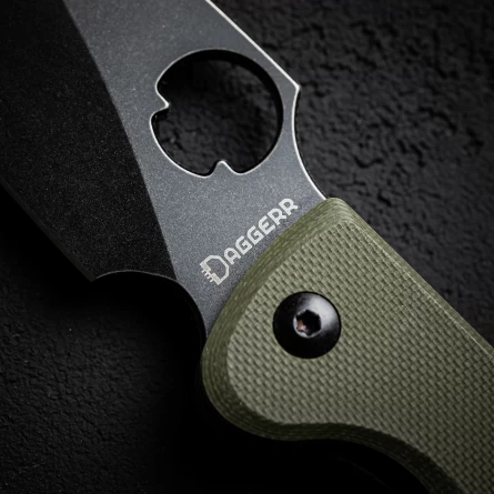 Нож складной Daggerr Sting Olive BW (G10, D2) фото 3