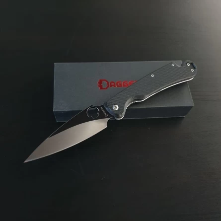 Нож складной Daggerr Sting Black SW (G10, D2) фото 1