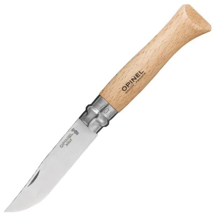 Нож Opinel №9 (нержавеющая сталь Sandvik 12C27, рукоять дуб)(коробка) фото 1