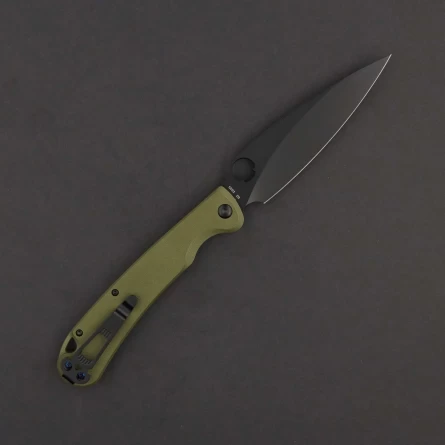 Нож складной Daggerr Sting XL Olive BW DLC (G10, D2) фото 2