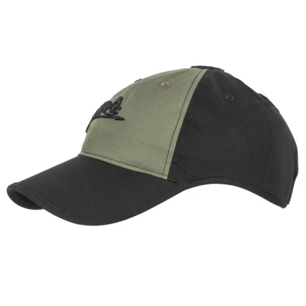 Бейсболка Helikon Logo Cap (Black/Olive Green) фото 1