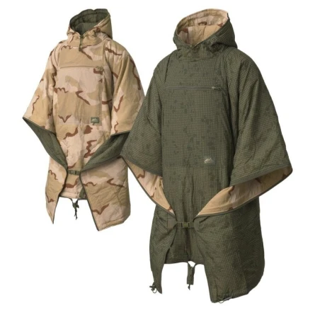 Пончо утепленное Helikon Reversible Swagman Roll Poncho (Desert Night Camo/US Desert) фото 1
