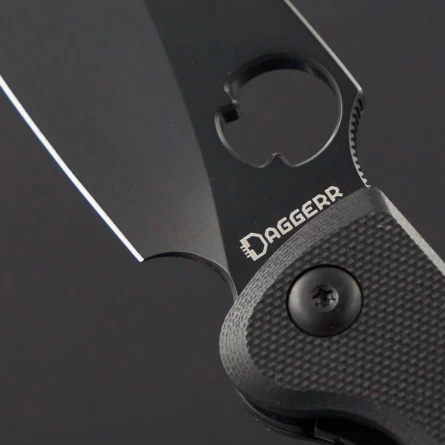 Нож складной Daggerr Sting XL All Black DLC (G10, D2) фото 5