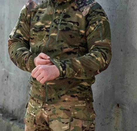 Куртка флисовая Альфа Grid Fleece Jacket (Мультикам) фото 4