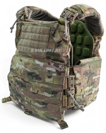 Чехол для ношения бронепанелей Панцирь Pro mod.2 с быстросбросами Woojin (Multicam) фото 1