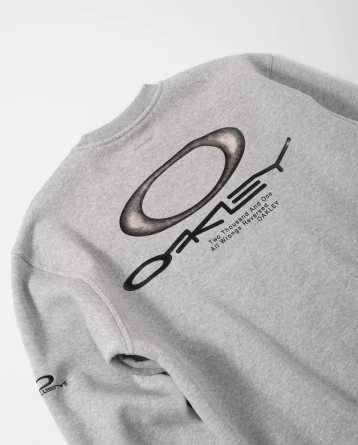 Свитшот из футера с начесом Oakley (серый) фото 2