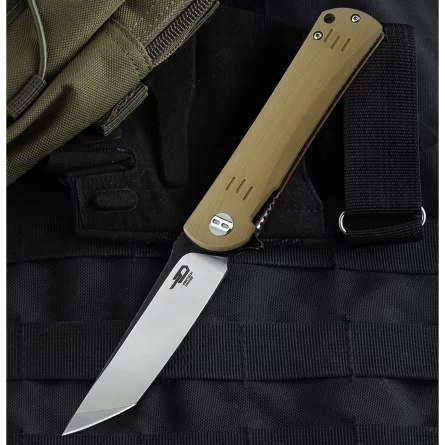 Нож складной Bestech Knives Kendo, BG06C-2 (бежевый, сталь D2) фото 3
