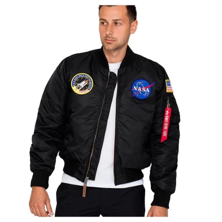 Куртка-бомбер Alpha Industries NASA MA-1 (Black) фото 1