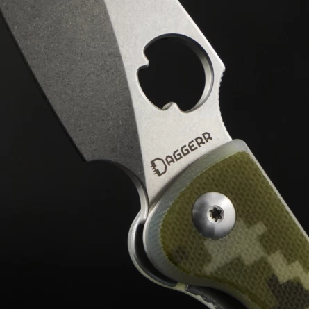 Нож складной Daggerr Sting mini Camo SW (G10, D2) фото 6