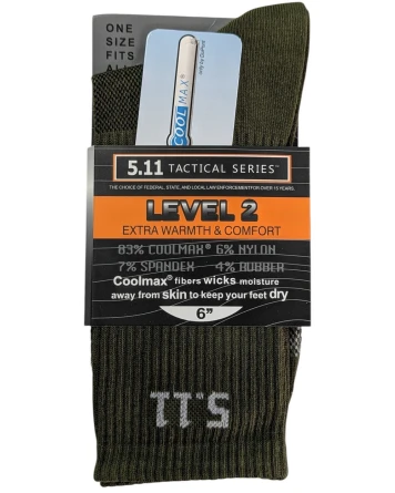 Носки трекинговые 5.11 (лето)(хаки)(39-44) фото 2