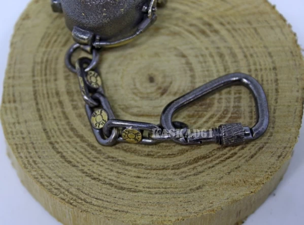 Брелок "Шлем Алтын с забралом" (латунь) фото 5