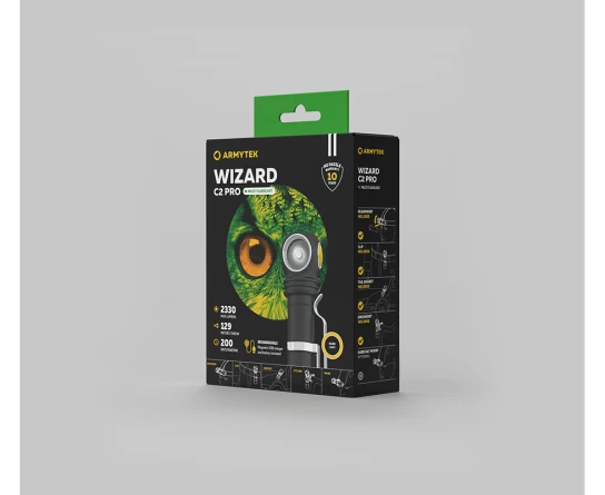Фонарь Armytek Wizard C2 Pro Magnet USB теплый диод (XHP50.2)(2330 люмен) фото 11