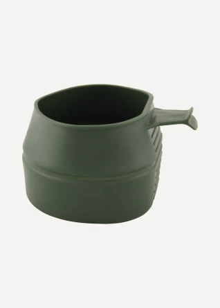 Кружка складная пластиковая Track (250 мл)(олива) фото 1