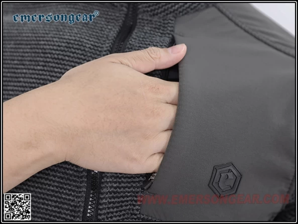 Куртка флисовая EmersonGear Blue Label "Muntjac" Fleece Jacket (Grey) фото 6