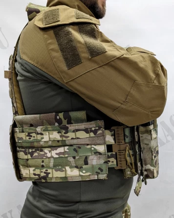 Чехол для ношения бронепанелей Воин с быстросбросом (Multicam) фото 3