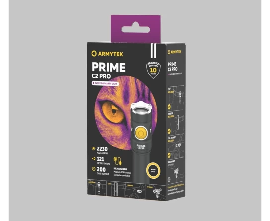 Фонарь Armytek Prime С2 Pro Magnet USB теплый диод (TIR)(2230 люмен) фото 4